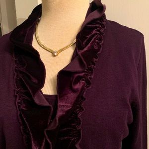 Elementz Long Sleeve with Velvet Ruffles